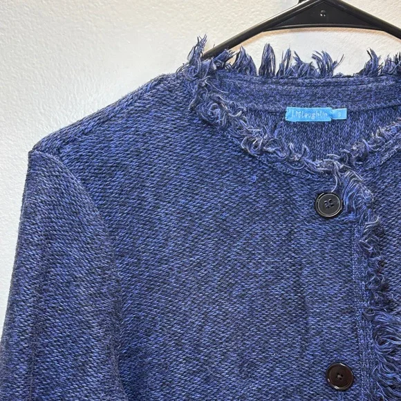J.McLaughlin Lexa Space-Dye Frayed Cardigan Sweater Coat – Size S - Picture 7 of 10